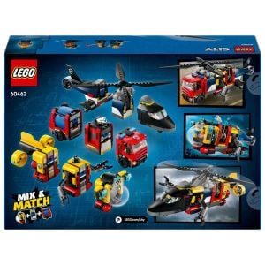 LEGO City Helikopter, İtfaiye Kamyonu ve Denizaltı Karışımı 60462
