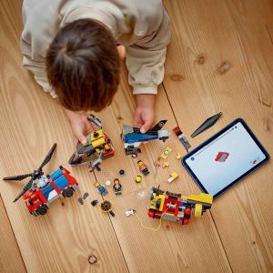 LEGO City Helikopter, İtfaiye Kamyonu ve Denizaltı Karışımı 60462