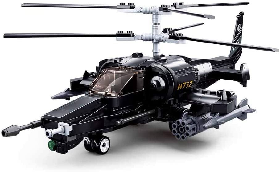 Sluban Army 330 Parçe Lego yapım seti Helikopter