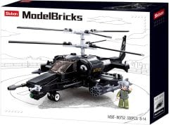 Sluban Army 330 Parçe Lego yapım seti Helikopter