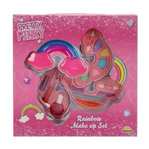 Gökkuşağı Şekilli 3 Katlı Makyaj Güzellik Seti