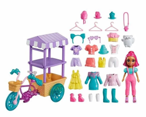 Polly Pocket Bisiklet Dolusu Moda Oyun Seti HHX76