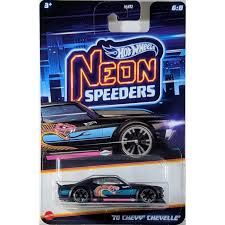 Hot Wheels Neon Yarışçılar Serisi Uzun Kart '70 Chevy Chevelle