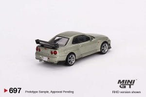 Mini GT 1:64 Nissan Skyline GT-R (R34) V-Spec II Nür Millenium Jade