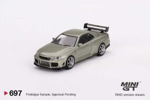 Mini GT 1:64 Nissan Skyline GT-R (R34) V-Spec II Nür Millenium Jade