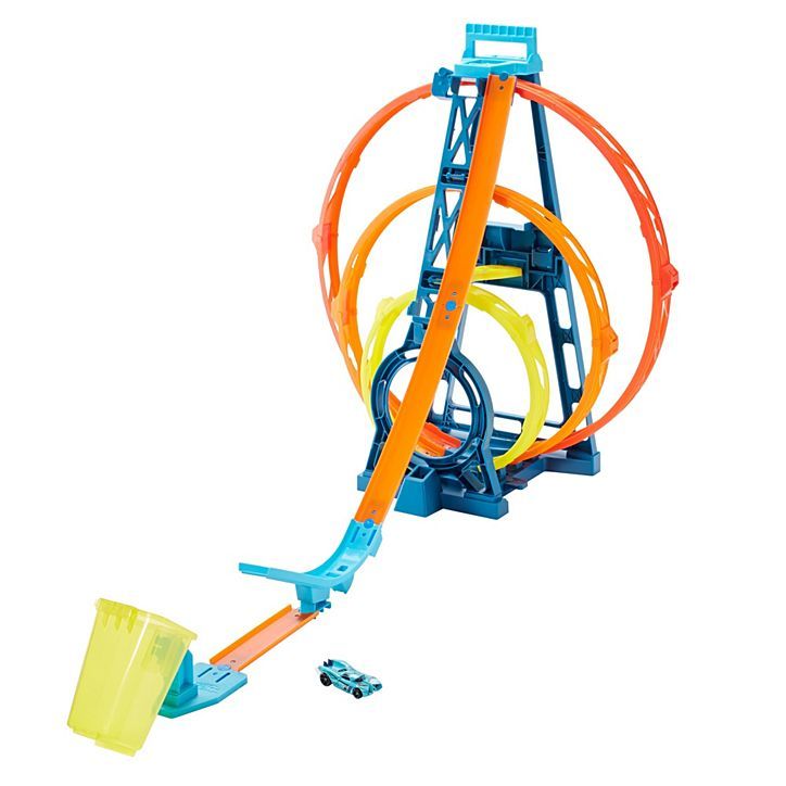 Hot Wheels Track Builder Üçlü Çember Seti GLC96