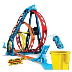 Hot Wheels Track Builder Üçlü Çember Seti GLC96