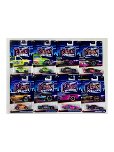 Hot Wheels Neon Speeders Uzun Kart 8'li Set 2025