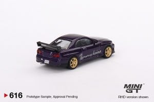 Mini GT 1:64 Nissan Skyline GT-R (R34) Tommykaira R-z Midnight Purple