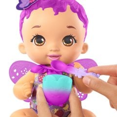 My Garden Baby Kelebek Bebeğimin Bakım Zamanı Mor Saçlı Bebek