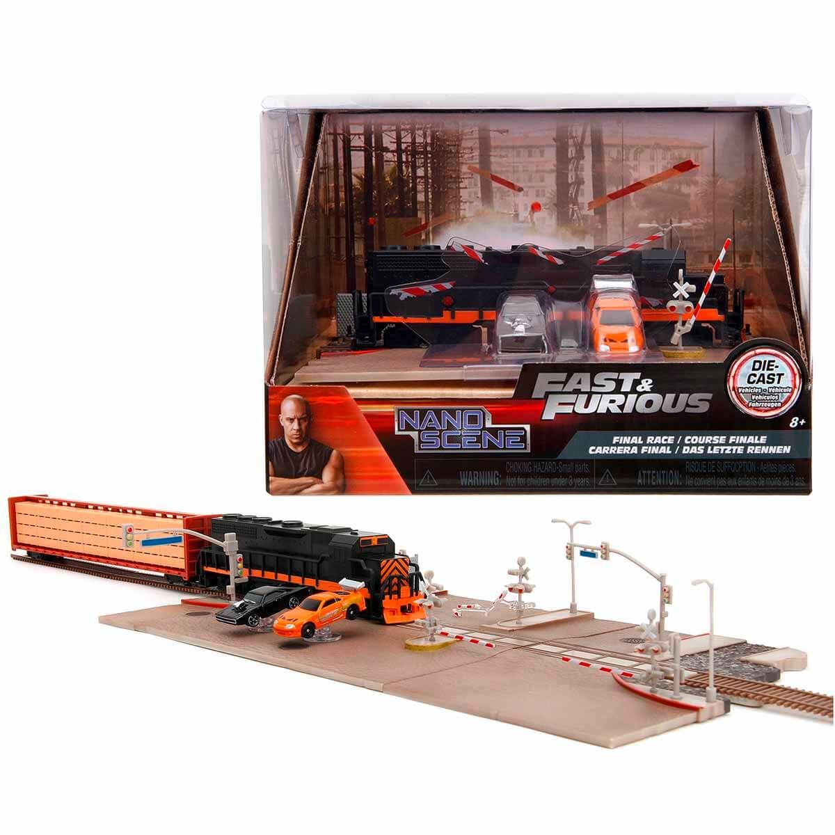 Jada Fast&Furious Nano Tren Sahnesi Diorama Seti