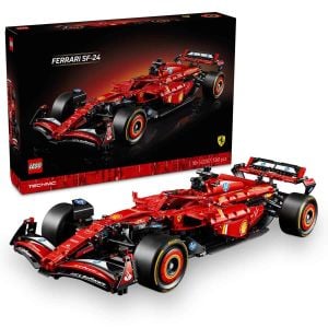 LEGO Technic Ferrari SF-24 F1 Araba 42207 Yetişkinler için Koleksiyonluk Yaratıcı Yarış Arabası Modeli Yapım Seti (1361 Parça)