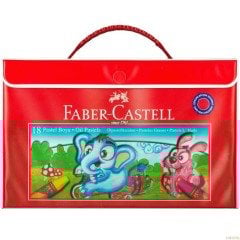 Faber Castell 18 Renk Plastik Çantalı Pastel Boya