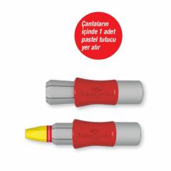 Faber Castell 24 Renk Plastik Çantalı Pastel Boya