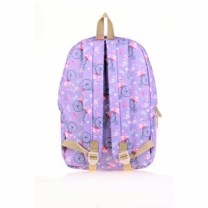 Kaukko Nature Okul Çantası Lilac Flamingo