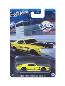 Hot Wheels Vintage Uzun Kart 1969 Ford Mustang Boss 302