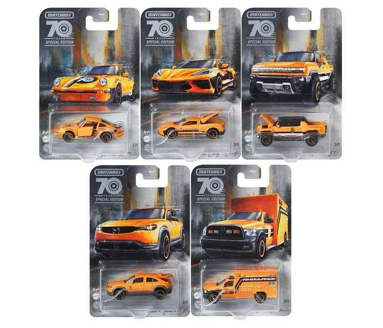 Matchbox 70. Yıla Özel Arabalar Beşli Set HMV12