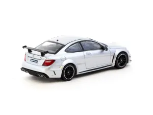Tarmac Works 1/64 Mercedes-Benz C 63 AMG Coupé Black Series Silver Metallic