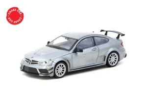 Tarmac Works 1/64 Mercedes-Benz C 63 AMG Coupé Black Series Silver Metallic