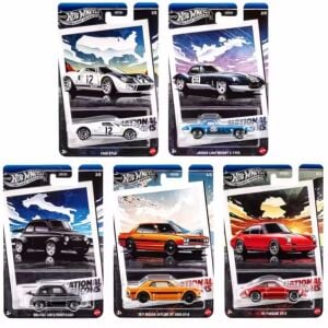 Hot Wheels Uzun Silver Series National Icons Beşli Set HRT81