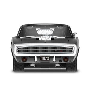 Rastar 1:16 1970 Dodge Charger Sesli ve Işıklı Uzaktan Kumandalı Işıklı Araba-Siyah