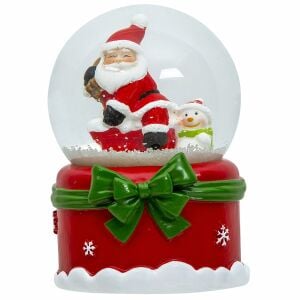 Yılbaşı Noel Baba Işıklı Müzikli Kar Küresi Orta Boy