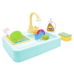 Modern Lavabo Mutfak Seti Mavi