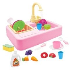 Modern Lavabo Mutfak Seti Pembe