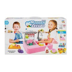Modern Lavabo Mutfak Seti Pembe