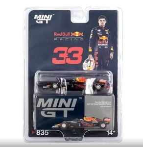 Mini GT 1/64 Red Bull RB16B Max Verstappen 2021 Abu Dhabi Grand Prix Winner Blister Paket