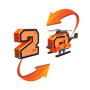 Pocket Morphers Dönüşen Numaralar 2 Numara Helikopter
