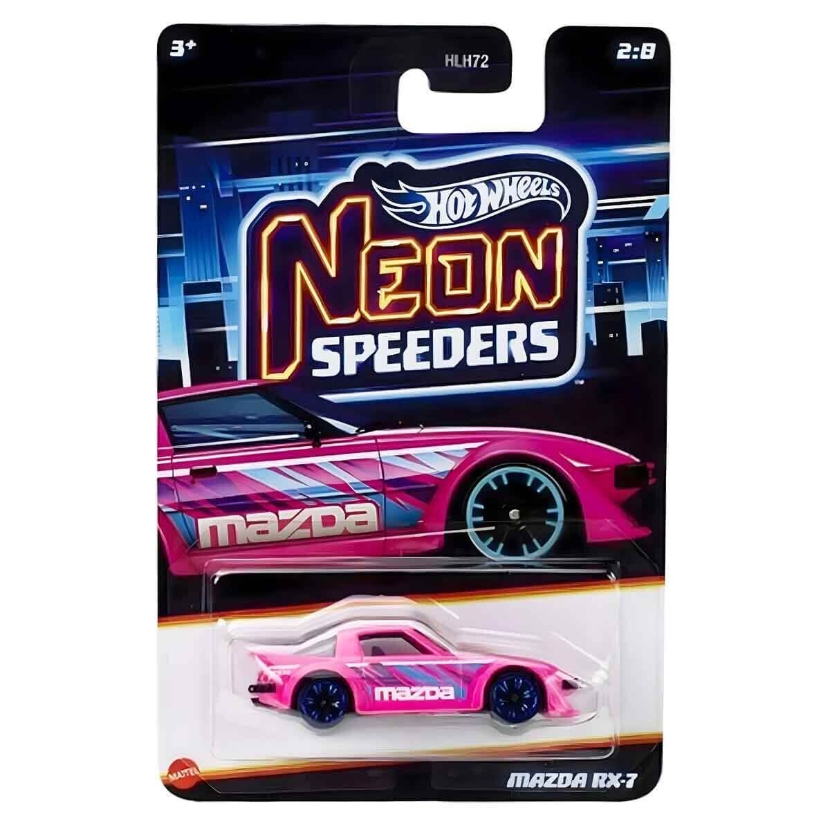 Hot Wheels Neon Yarışçılar Serisi Uzun Kart Mazda RX-7