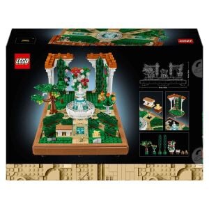 LEGO Icons Fıskiyeli Bahçe 10359 - Yetişkinler için Dekoratif Bahçe Modeli Yapım Seti