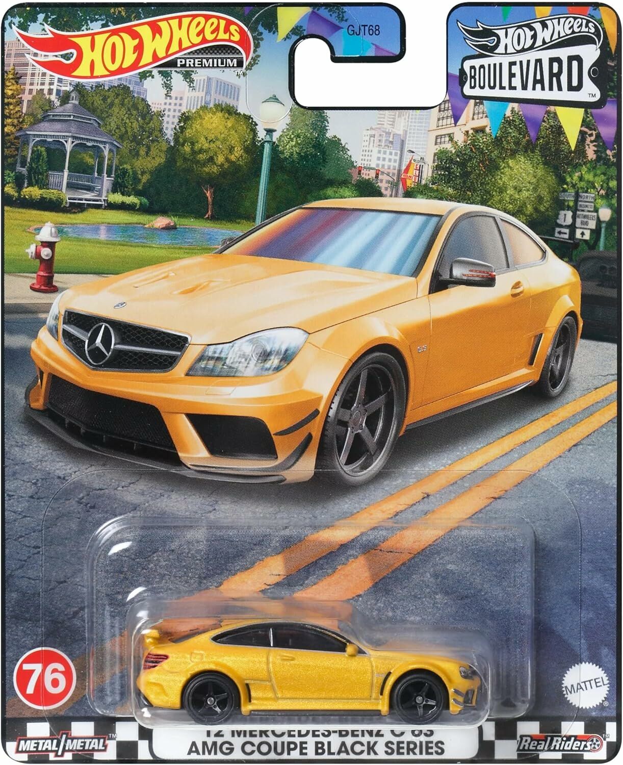 Hot Wheels Premium Boulevard Mercedes Benz C63 AMG Coupe Black Series