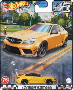 Hot Wheels Premium Boulevard Mercedes Benz C63 AMG Coupe Black Series