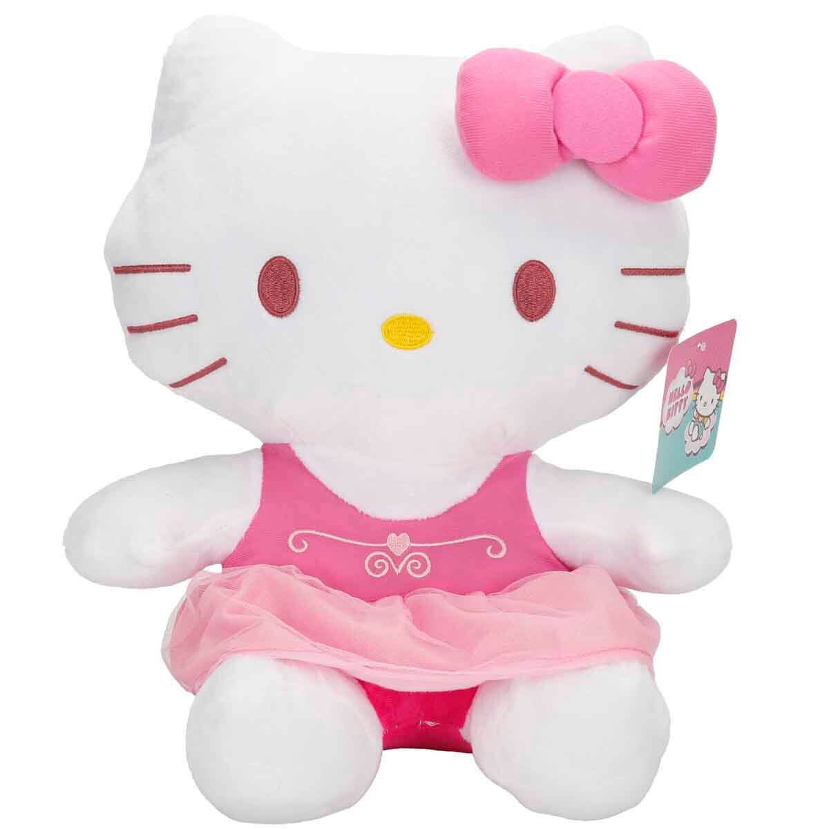 Hello Kitty Fiyonklu Pembe Peluş 36 cm.