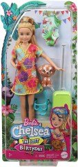 Barbie Chelsea Kayıp Doğum Günü Bebek ve Aksesuar Çiçek Elbiseli