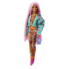 Barbie Extra Pembe Örgü Saçlı Bebek
