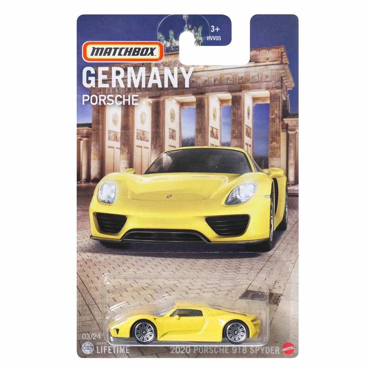 Matchbox Almanya Araçları Serisi HVV05 2020 Porsche 918 Spyder