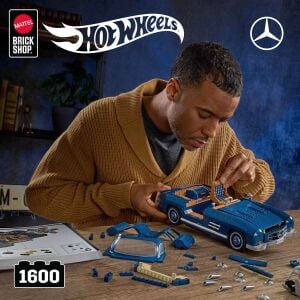 Hot Wheels Premium Serisi Mercedes-Benz 300 SL Araba 1600 Parça