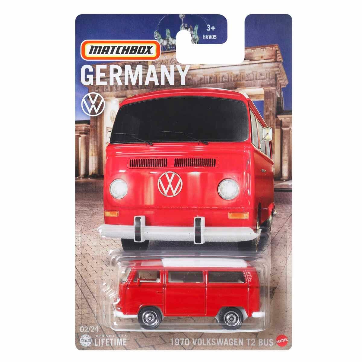 Matchbox Almanya Araçları Serisi HVV05 1970 Volkswagen T2 Bus