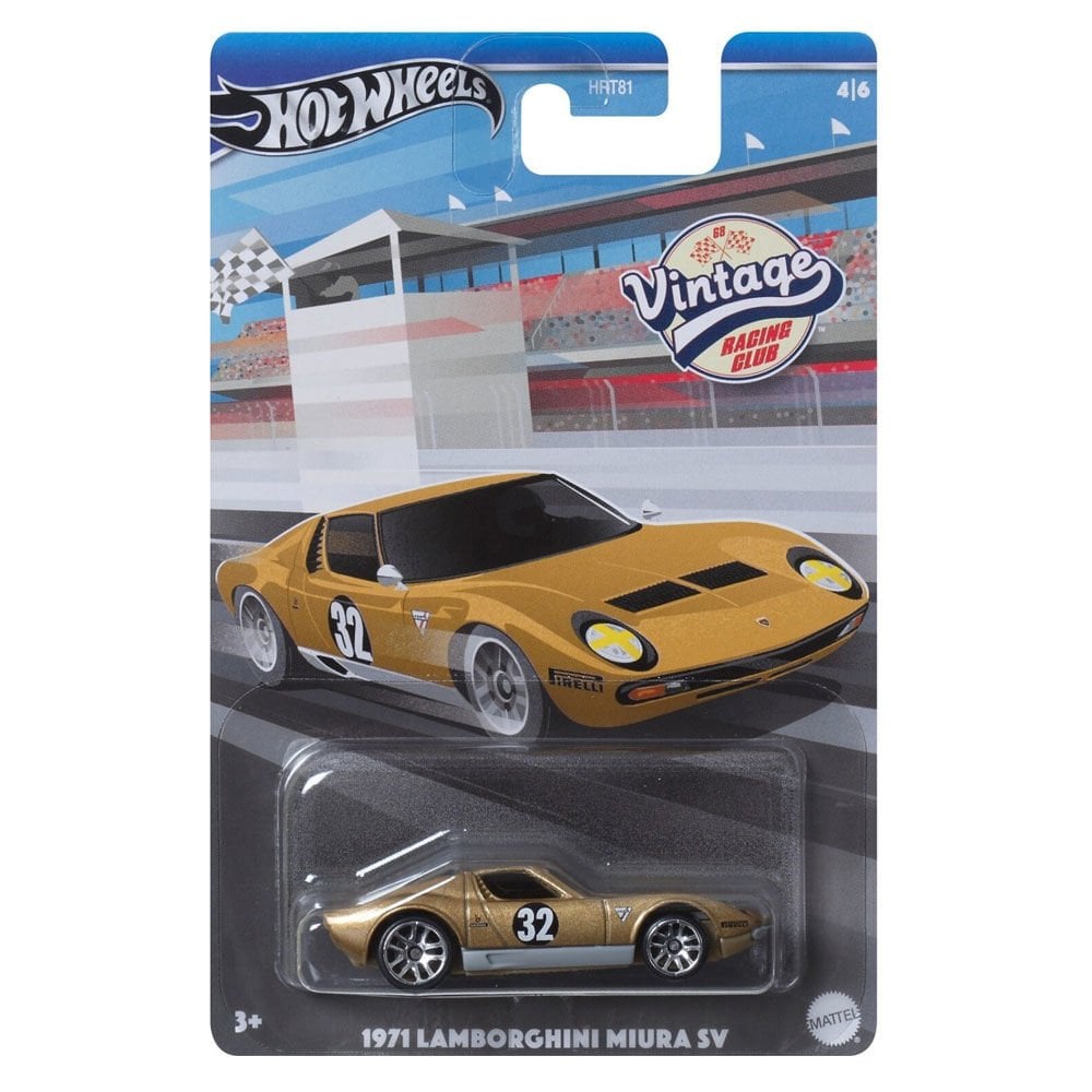 Hot Wheels Vintage Temalı Arabalar 1971 Lamborghini Miura SV