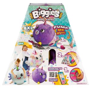 Biggies Şişme Peluş Mor Köpek XXL