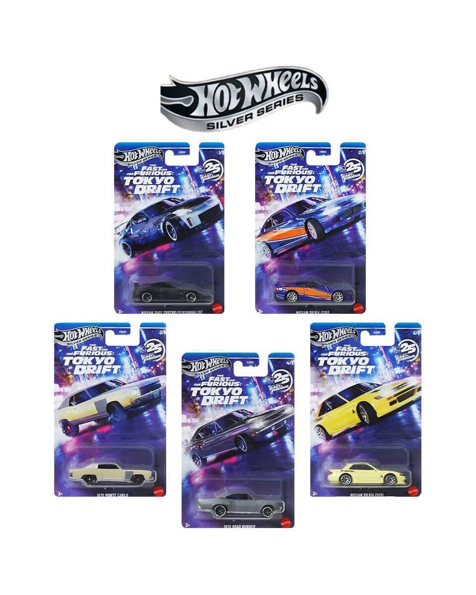 Hot Wheels Fast&Furious Tokyo Drift Uzun Kart Beşli Set