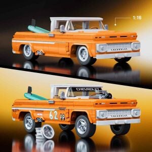 Hot Wheels Elite Serisi Custom '62 Chevy Pickup Araba Yapım Seti 858 Parça