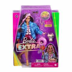 Barbie Extra Ekose Ceketli Bebek