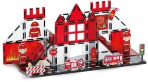 Seher Dude Manyetik Bloklar İtfaiye Seti 48 Parça