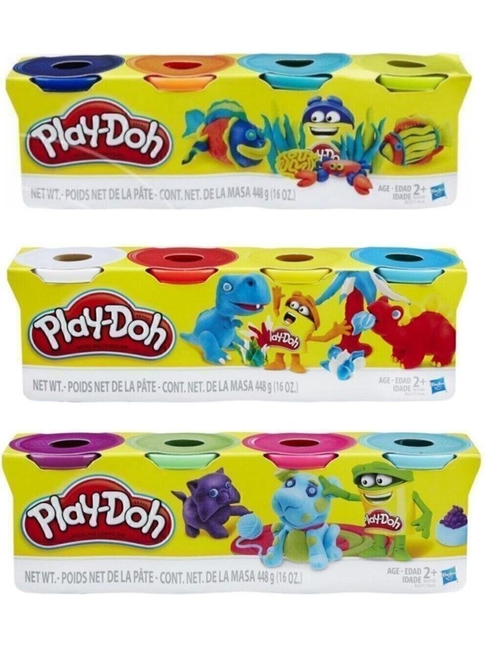 Play Doh 4'lü Oyun Hamuru Üçlü Paket 12 Adet