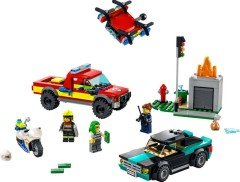 LEGO City İtfaiye Kurtarma Operasyonu ve Polis Takibi