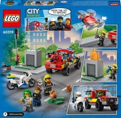 LEGO City İtfaiye Kurtarma Operasyonu ve Polis Takibi